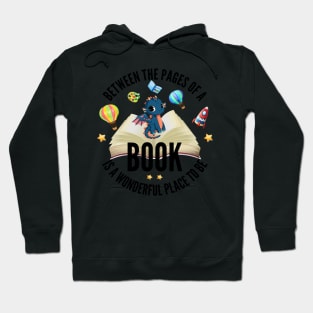 Between the pages of a book - Book related gift Hoodie